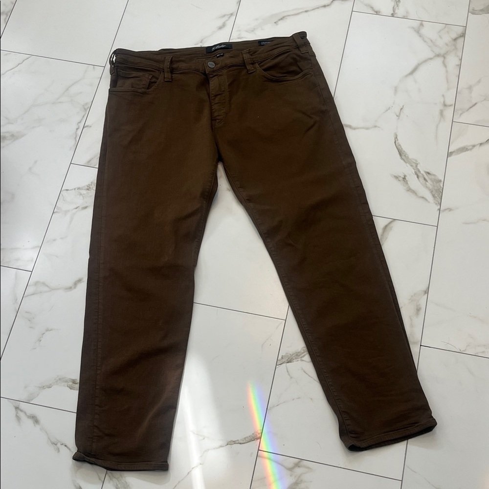 Heritage Men's Dark Brown Slim Jeans